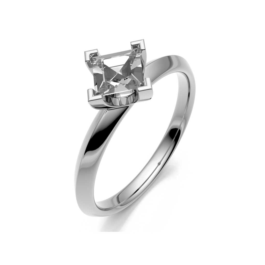503782-9544-005 | Verlobungsring Hannover 503782 mit Princess Cut∅ Stein 2,4 - 4,4 mm 100% Made in Germany  