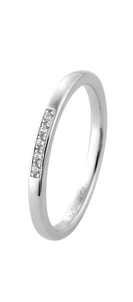 530123-Y514-001 | Memoirering Hannover 530123 600 Platin, Brillant 0,050 ct H-SI∅ Stein 1,4 mm 100% Made in Germany   647.- EUR   