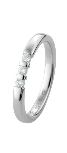 530130-Y520-001 | Memoirering Hannover 530130 600 Platin, Brillant 0,090 ct H-SI∅ Stein 2,0 mm 100% Made in Germany   762.- EUR   